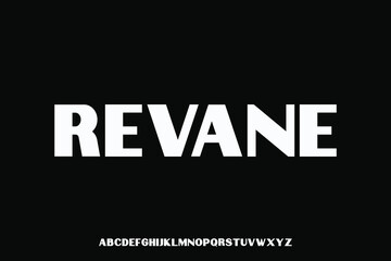 Fototapeta premium Display alphabet font vector design suitable for headline, poster, logo, magazine and many more