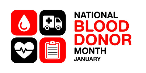 National Blood Donor Month Symbols and Awareness Campaign