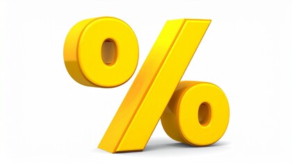 Golden Percentage Symbol: A striking, golden percentage symbol, showcasing financial concepts. The symbol, radiating an aura of value and growth.
