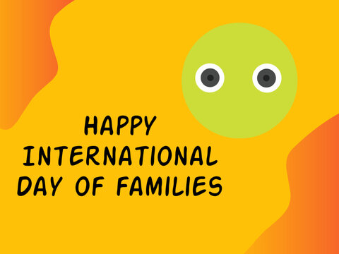 Happy International Day of Families Vector illustration