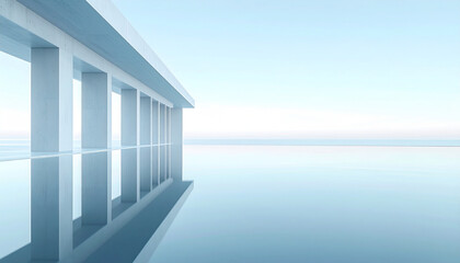 white house on the beach