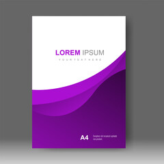 Fototapeta premium Book cover design modern. Annual report. Brochure template, catalog. Simple Flyer promotion. magazine. Vector illustration