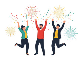 Celebrating Friends with Fireworks