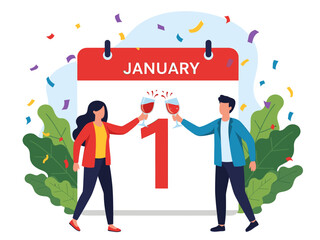 Celebrate New Years Day with Friends and Family