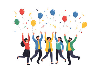 Celebrating Teamwork and Joy with Balloons