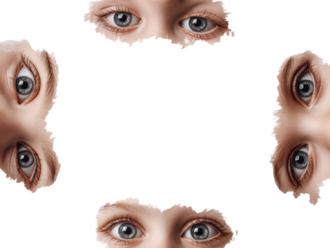 Four Eyes Symmetry Artwork - Powered by Adobe