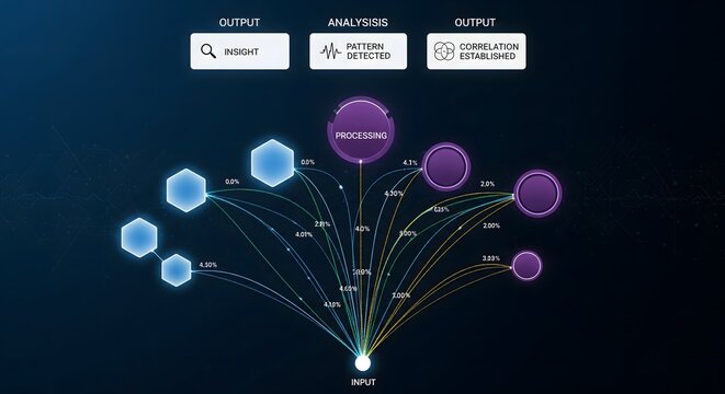Data processing and analysis visualization with insight and correlation - Powered by Adobe