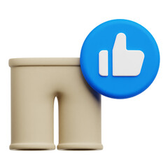 Obraz premium Good Pants 3D Icon Isolated On The Transparent Background