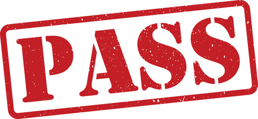 Red pass stamp