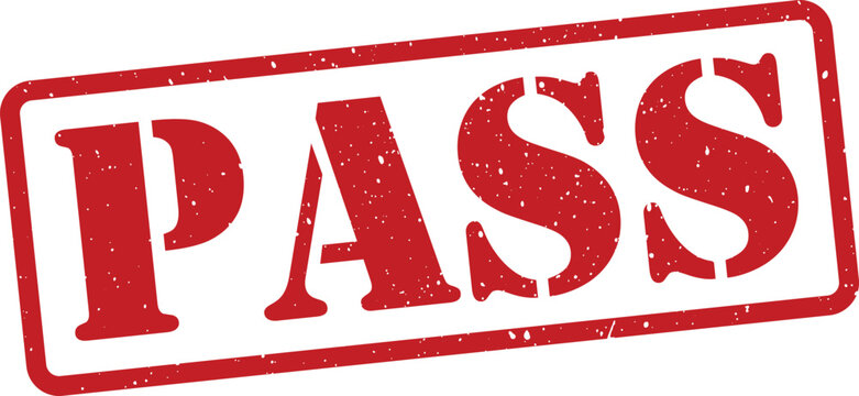Red pass stamp