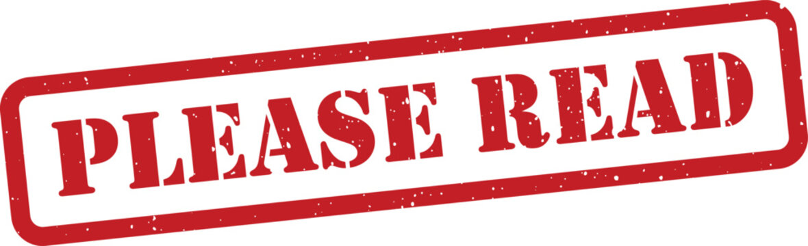 Red please read stamp