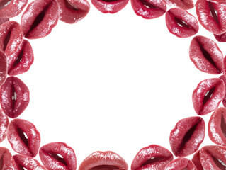 Frame of Luscious Red Lips 