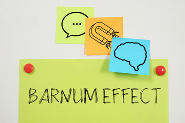 Barnum Effect - Cognitive Bias and Psychological Manipulation Concept