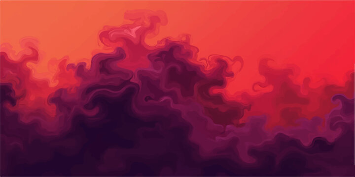 Fire and smoke with flames in the sky