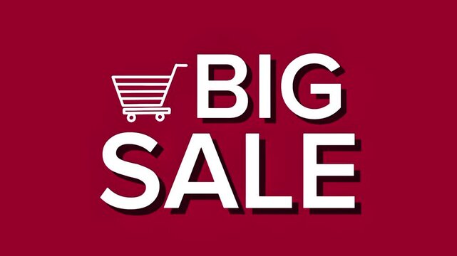 Big Sale Promo Animation Banner for Marketing, Advertising, and Digital Design