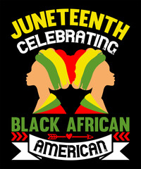 Juneteenth celebrating black african american