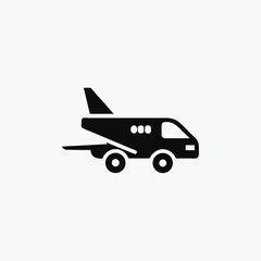 transportation vehicle icon airplane vector template