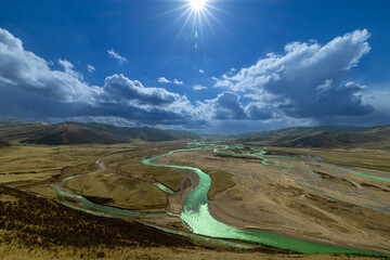 Yellow River source valley