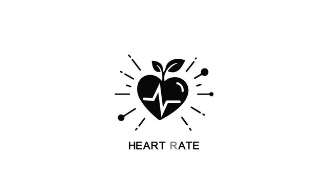 Vector illustration of heart rate to prevent our internal organs stays healthy