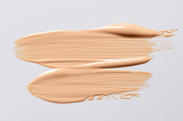 Skin foundation or makeup base. Cosmetic product.