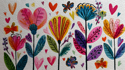 Whimsical Floral Pattern