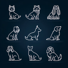 A powerful service dog focused and ready for action in high-risk conditions. Strong posture and alert expression symbolize loyalty, courage, and dedication to protection.