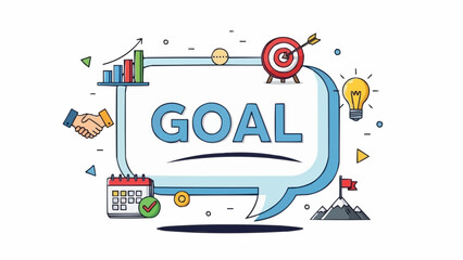 Achieving Goals - Visual Representation of Success and Strategic Planning.