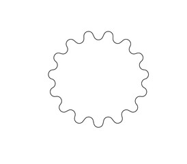 blank badge on white background