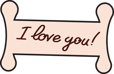 valentine day i love you paper