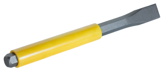 Angled view of a chisel from the back
