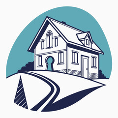 house in winter real estate