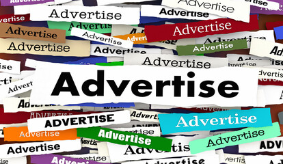 Advertise News Headlines Promotion Marketing Campaign 3d Illustration