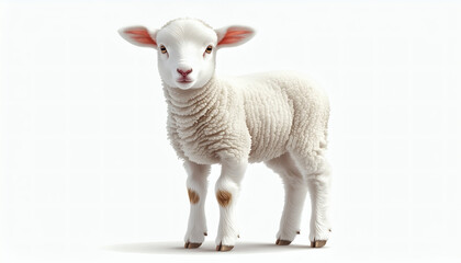 Fototapeta premium Lamb of God, gentle and peaceful, chr