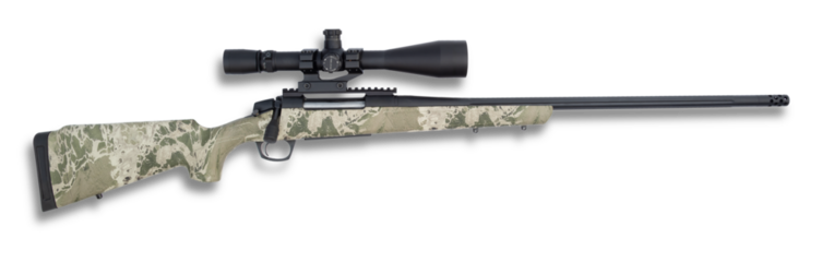 Drop shadow under a high powered bolt action rifle