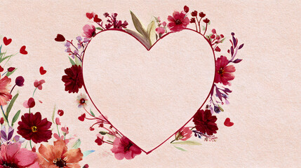 Floral Heart Frame