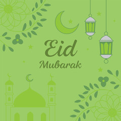 eid mubarak greeting card