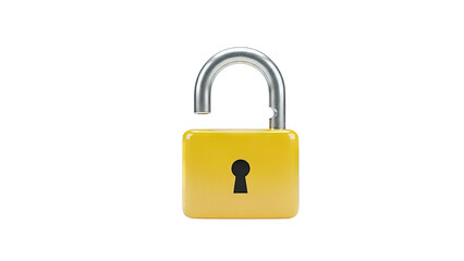 Open Yellow Padlock