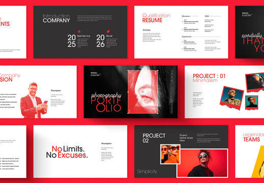 Photography Portfolio Presentation Design Template