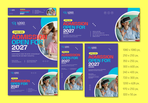 School Admission Web Banner Template