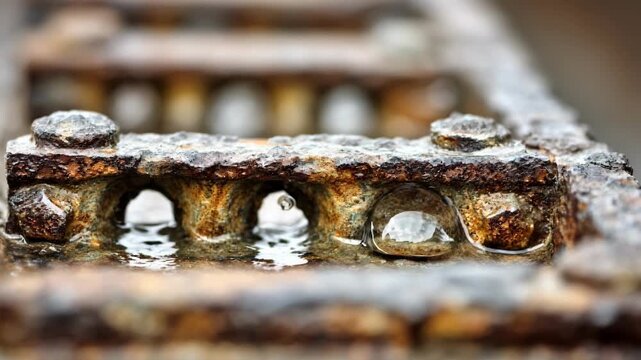 Closeup of a metal surface being treated with a nickelbased corrosionresistant coating to improve strength and protect against oxidation in industrial environments.