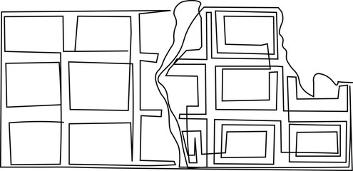 World chocolate day celebration with a single line drawing of a chocolate bar unwrapped, isolated on white background.