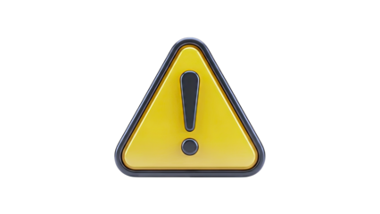 Yellow Warning Triangle with Exclamation Mark