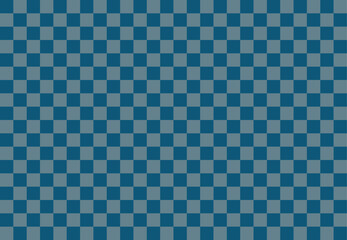 青い市松模様の和柄シームレスパターン背景画像ベクターイラスト