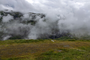 fog in the park of Sirente Velino in Abruzzo	
