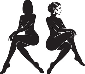 Simple label indicating a vector file type for digital asset management