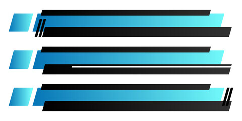 futuristic design, blue black lower third banner.