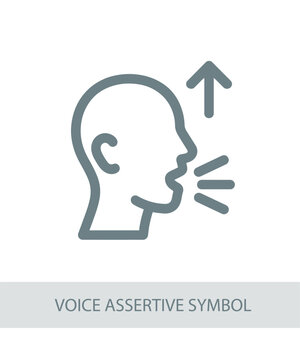 voice assertive symbol