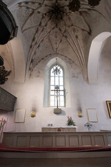 The interior of Porvoo Cathedral Finland