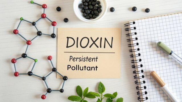 Dioxin Molecular Diagram and Persistent Pollutant Information