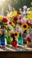Floral arrangements high quality file stock image.